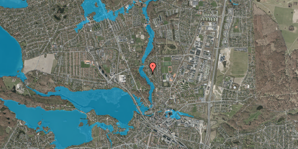 Oversvømmelsesrisiko fra vandløb på Fuglevadsvej 29, 2800 Kongens Lyngby