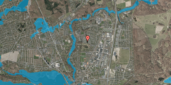 Oversvømmelsesrisiko fra vandløb på Granparken 7, 2800 Kongens Lyngby
