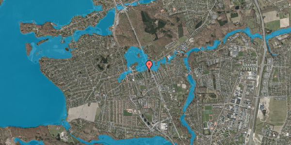 Oversvømmelsesrisiko fra vandløb på Hasselvej 21, 2830 Virum