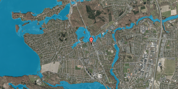 Oversvømmelsesrisiko fra vandløb på Hasselvej 35, 2830 Virum