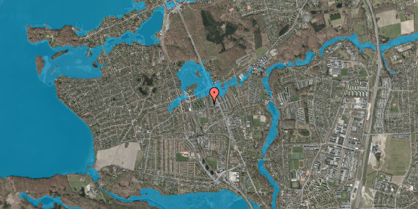 Oversvømmelsesrisiko fra vandløb på Hasselvej 43, 2830 Virum