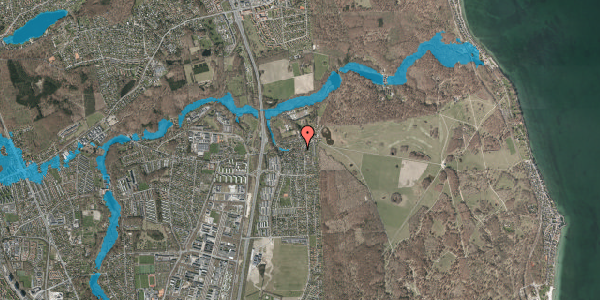 Oversvømmelsesrisiko fra vandløb på Hjortekærskrænten 4, 2800 Kongens Lyngby