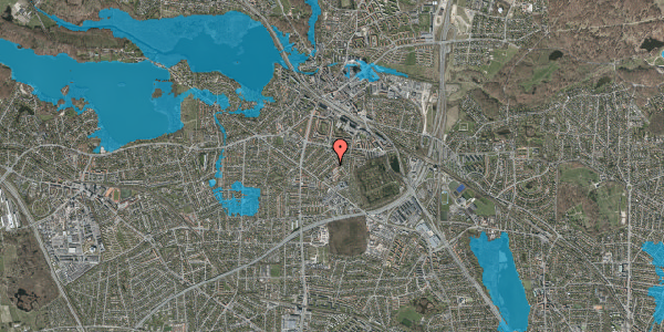 Oversvømmelsesrisiko fra vandløb på Humlevænget 5, 2800 Kongens Lyngby