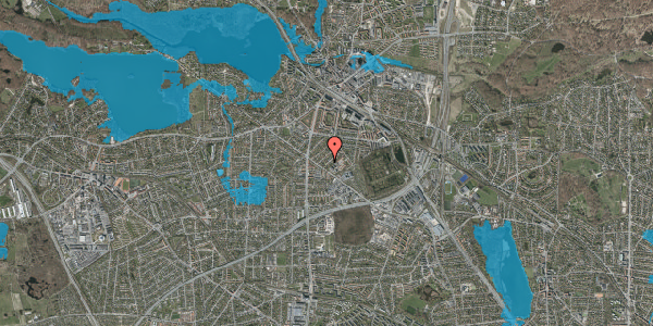 Oversvømmelsesrisiko fra vandløb på Humlevænget 20, 2800 Kongens Lyngby