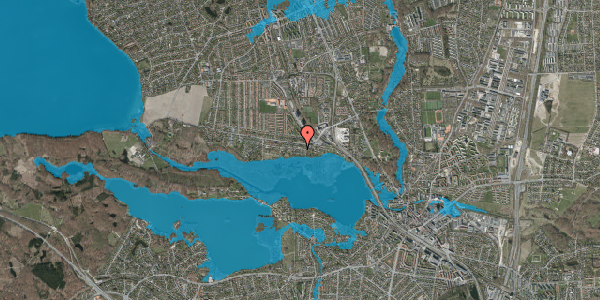Oversvømmelsesrisiko fra vandløb på Hummeltoften 9A, 2830 Virum