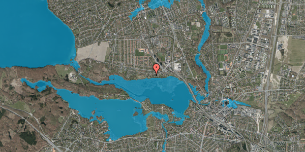 Oversvømmelsesrisiko fra vandløb på Hummeltoften 15B, 2830 Virum