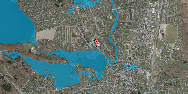 Oversvømmelsesrisiko fra vandløb på I.H.Mundts Vej 23, 1. tv, 2830 Virum