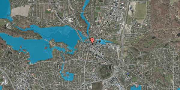 Oversvømmelsesrisiko fra vandløb på Jernbanevej 5B, kl. , 2800 Kongens Lyngby