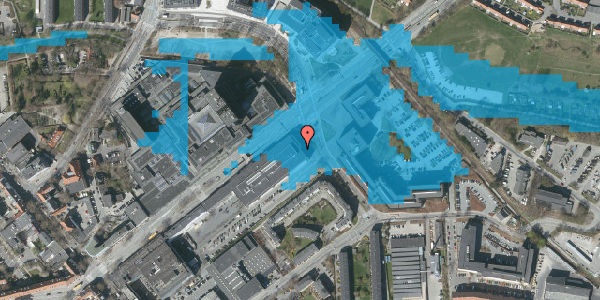 Oversvømmelsesrisiko fra vandløb på Klampenborgvej 211, kl. , 2800 Kongens Lyngby