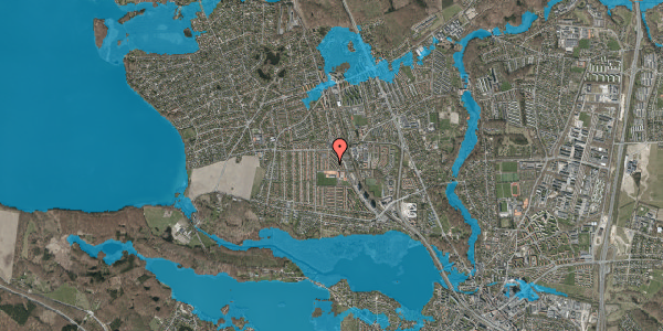Oversvømmelsesrisiko fra vandløb på Kornbakken 15, 2830 Virum