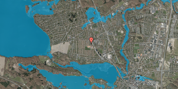Oversvømmelsesrisiko fra vandløb på Kornbakken 17, 2830 Virum