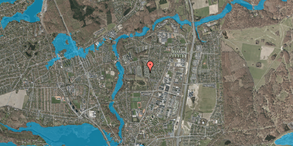 Oversvømmelsesrisiko fra vandløb på Kulsvierparken 57, 2800 Kongens Lyngby