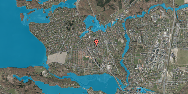 Oversvømmelsesrisiko fra vandløb på Fuglsanggårds Allé 2, st. tv, 2830 Virum