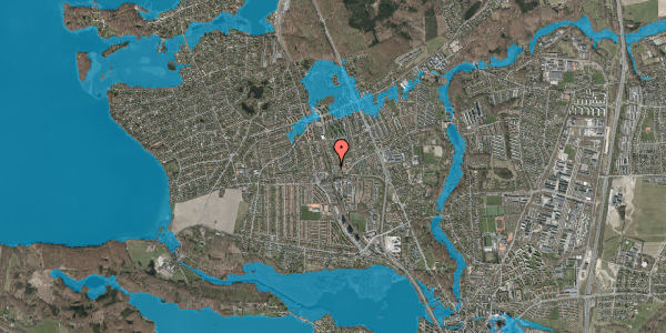 Oversvømmelsesrisiko fra vandløb på Fuglsanggårds Allé 7, 2830 Virum
