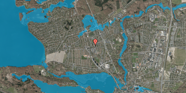Oversvømmelsesrisiko fra vandløb på Fuglsanggårds Allé 8, st. th, 2830 Virum