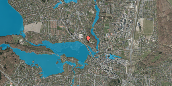 Oversvømmelsesrisiko fra vandløb på Lottenborgvej 3, 2800 Kongens Lyngby