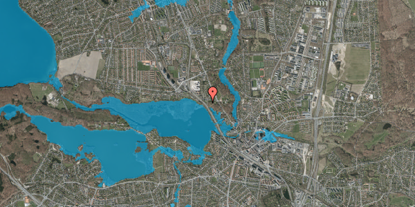 Oversvømmelsesrisiko fra vandløb på Lottenborgvej 7, 2800 Kongens Lyngby