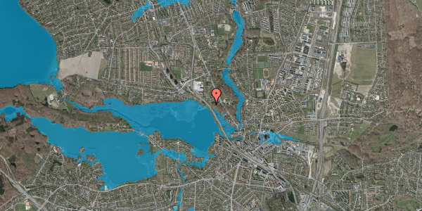 Oversvømmelsesrisiko fra vandløb på Lottenborgvej 9, 2800 Kongens Lyngby