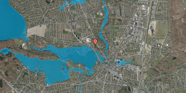 Oversvømmelsesrisiko fra vandløb på Lottenborgvej 19, st. , 2800 Kongens Lyngby