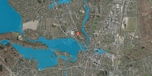 Oversvømmelsesrisiko fra vandløb på Lottenborgvej 21, 2800 Kongens Lyngby