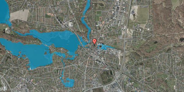 Oversvømmelsesrisiko fra vandløb på Lyngby Hovedgade 11B, 3. tv, 2800 Kongens Lyngby
