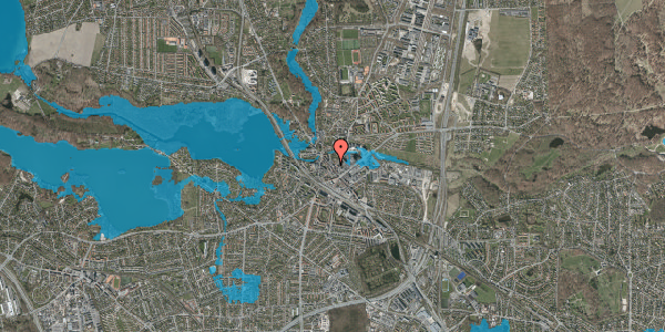 Oversvømmelsesrisiko fra vandløb på Lyngby Hovedgade 27, 2800 Kongens Lyngby