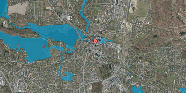 Oversvømmelsesrisiko fra vandløb på Lyngby Torv 8, 1. th, 2800 Kongens Lyngby