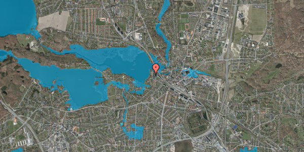 Oversvømmelsesrisiko fra vandløb på Mortonsvej 9, 2800 Kongens Lyngby
