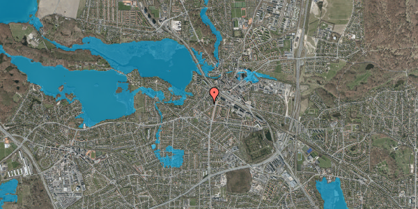 Oversvømmelsesrisiko fra vandløb på Odinsvej 11, st. tv, 2800 Kongens Lyngby