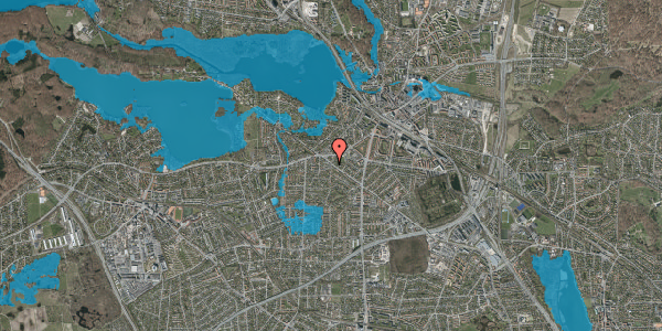Oversvømmelsesrisiko fra vandløb på Plantagevej 2A, st. tv, 2800 Kongens Lyngby