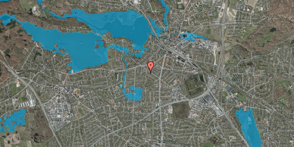 Oversvømmelsesrisiko fra vandløb på Plantagevej 5, 2800 Kongens Lyngby