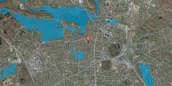 Oversvømmelsesrisiko fra vandløb på Plantagevej 8, 2800 Kongens Lyngby
