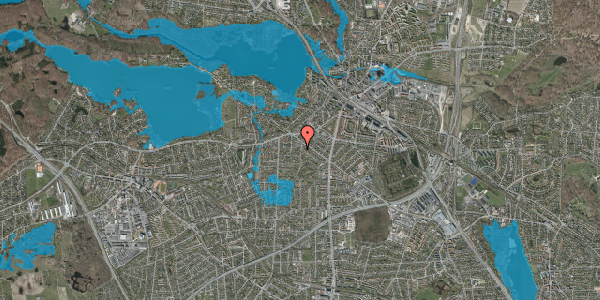 Oversvømmelsesrisiko fra vandløb på Plantagevej 10, 2800 Kongens Lyngby
