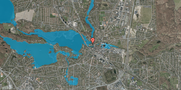 Oversvømmelsesrisiko fra vandløb på Rustenborgvej 6, 2800 Kongens Lyngby