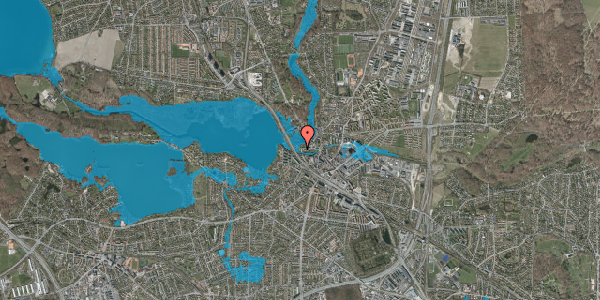 Oversvømmelsesrisiko fra vandløb på Rustenborgvej 15, 1. , 2800 Kongens Lyngby