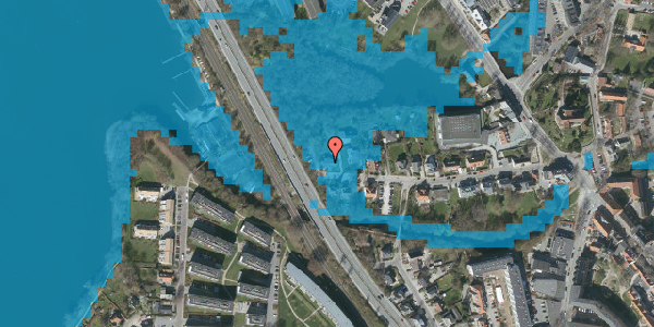 Oversvømmelsesrisiko fra vandløb på Rustenborgvej 16, 2800 Kongens Lyngby
