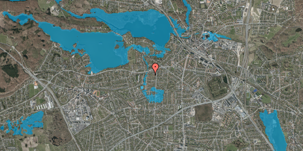 Oversvømmelsesrisiko fra vandløb på Skelhøjvej 13, 1. th, 2800 Kongens Lyngby