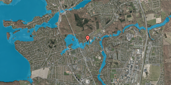 Oversvømmelsesrisiko fra vandløb på Skodsborgvej 28, 2830 Virum