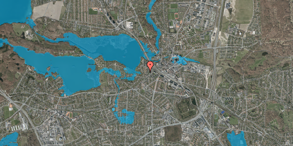 Oversvømmelsesrisiko fra vandløb på Sofievej 10, 2800 Kongens Lyngby