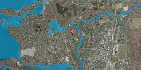 Oversvømmelsesrisiko fra vandløb på Uglevangen 17, 2830 Virum
