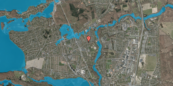 Oversvømmelsesrisiko fra vandløb på Uglevangen 44, 2830 Virum