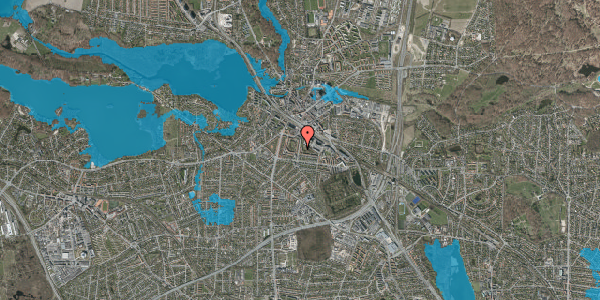 Oversvømmelsesrisiko fra vandløb på Ulrikkenborg Alle 23, st. tv, 2800 Kongens Lyngby