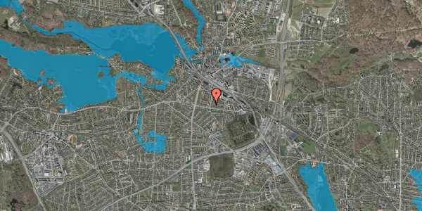 Oversvømmelsesrisiko fra vandløb på Ulrikkenborg Alle 33, 1. 2, 2800 Kongens Lyngby
