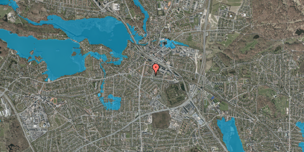 Oversvømmelsesrisiko fra vandløb på Ulrikkenborg Alle 34, 2. th, 2800 Kongens Lyngby