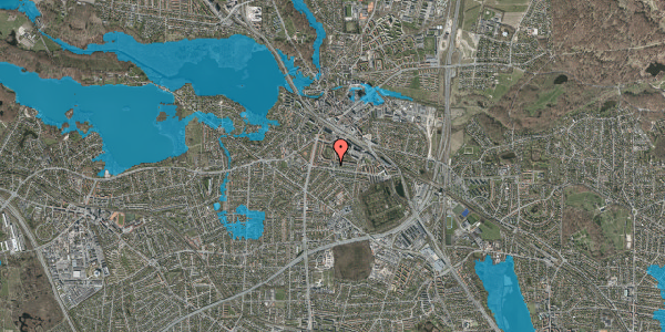 Oversvømmelsesrisiko fra vandløb på Ulrikkenborg Alle 36, 1. tv, 2800 Kongens Lyngby