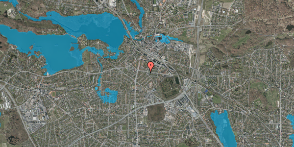 Oversvømmelsesrisiko fra vandløb på Ulrikkenborg Alle 38, st. tv, 2800 Kongens Lyngby