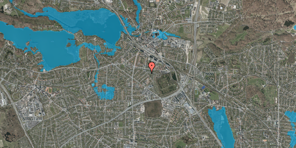 Oversvømmelsesrisiko fra vandløb på Ulrikkenborg Alle 45, 2800 Kongens Lyngby
