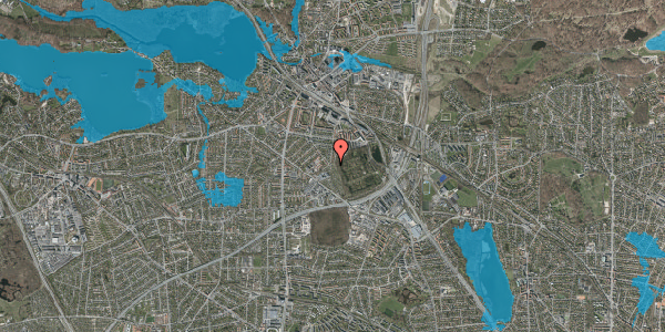 Oversvømmelsesrisiko fra vandløb på Ulrikkenborg Alle 61, 2800 Kongens Lyngby