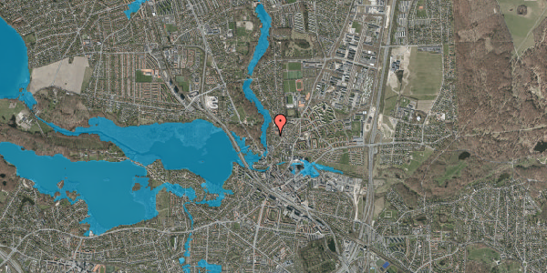 Oversvømmelsesrisiko fra vandløb på Ved Smedebakken 20, 2800 Kongens Lyngby
