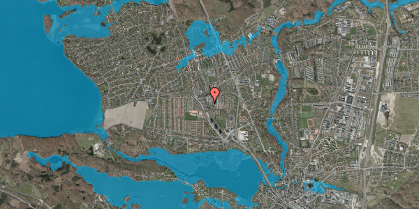 Oversvømmelsesrisiko fra vandløb på Virumgårdsvej 14, 2830 Virum